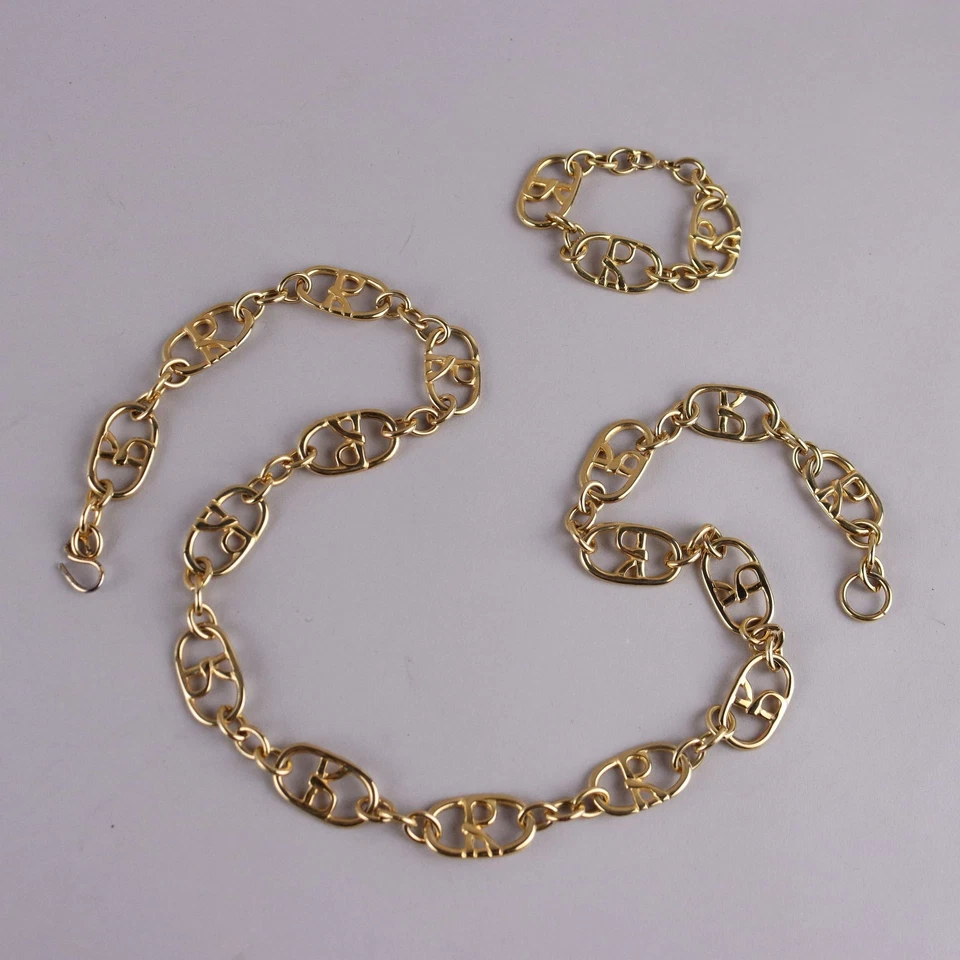 Cinturón Roberta di Camerino Vintage Metal Dorado Italia Foto 1 de 4