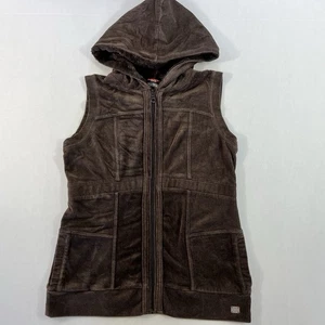 DKNY Active Womens Sleeveless Zip Up Hoodie Size M - Picture 1 of 6