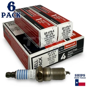 Motorcraft SP479 Platinum Spark Plugs SP-479-X - 6 Pack - Picture 1 of 3