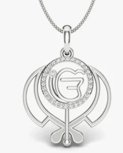Indian Traditional Khanda Pendant For Unisex - Picture 1 of 4