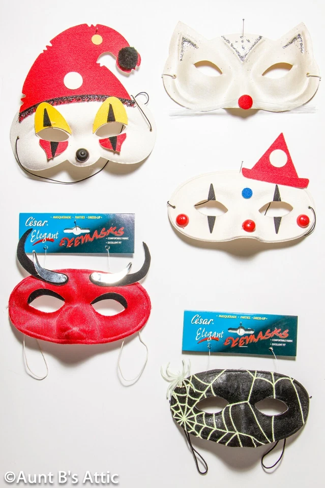 Mardi Gras Masks Assorted Character Fabric Eye Masks For Children Or Adults - Image 1 of 1