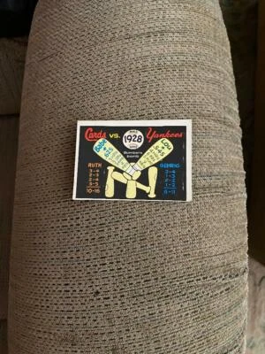 1970 Fleer 1928 world series card #25 - Image 1 of 2