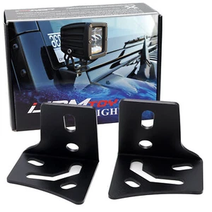 Soporte de luz de zanja LED de montaje en pilar A parabrisas delantero para Jeep Wrangler TJ, JK - Imagen 1 de 6