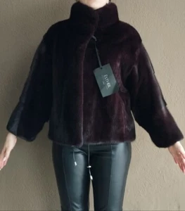 Brand new real Mink Fur Jacket with tags - size IT 42 - Picture 1 of 10