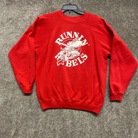 Vintage UNLV Runnin Rebels Sweatshirt Adult XL Red Crewneck Pullover Sweater Men Cover
