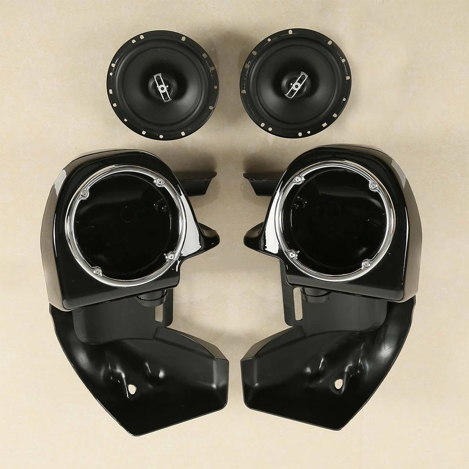 Lower Vented Fairings 6.5" Speakers Fit For Harley Touring Street Glide 1983-13 - Image 1 of 4