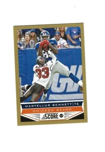 Martellus Bennett 2013 Score Gold Zone #38/50 osos Chicago - Imagen 1 de 1