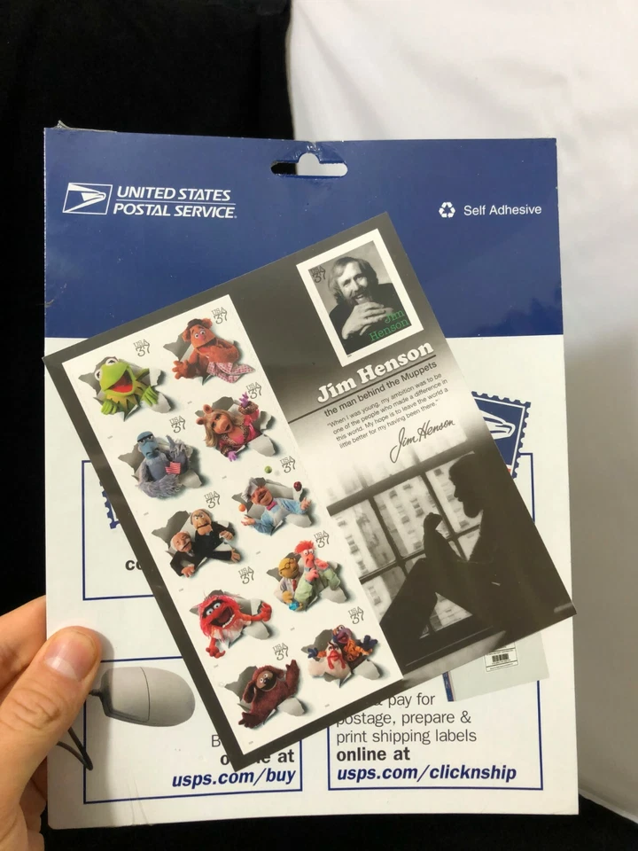 Jim Henson & The Muppet 37 Cent Stamps, USPS Sheet of 11 *UNOPENED!* - Image 1 of 1