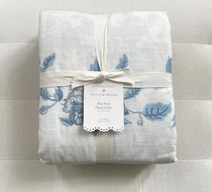 Pottery Barn LOVE SHACK FANCY Full Queen Duvet Cover Blue Rose NWT - Picture 1 of 8