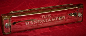 Vintage The Bandmaster Mundharmonika Messing Reedplates doppelt gestimmt Made in Germany - Bild 1 von 12