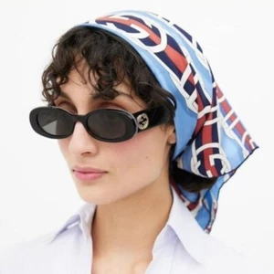 Model: GG0517S 001' - Original Gucci Grey Oval Ladies Sunglasses Women Gucci Sun - Picture 1 of 12