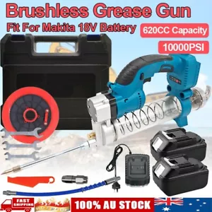 Brushless Electric Grease Gun 620cc Cartridges 10000PSI Battery For Makita 18V - Picture 1 of 17