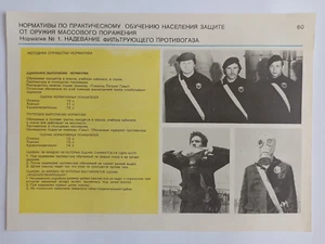 Póster soviético Stalker guerra nuclear Chernobyl protección contra la radiación de colección URSS 60 - Imagen 1 de 4
