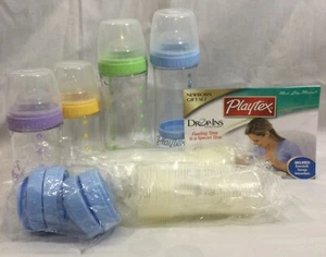 (4) Playtex Nurser Bottles with Drop-Ins Liners Baby Premium Gift Set - Picture 1 of 11
