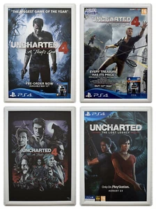 Uncharted 4: A Thief's End / The Lost Legacy - PS4 - A2 Promo Poster / Print Set - Picture 1 of 5