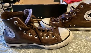 Converse All Star Chucks Winter Gefüttert Leder Gr. 6 1/2 #unisex PREISSTURZ - Bild 1 von 4