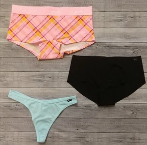 New! VICTORIA SECRET PINK 3 Pack Panty Lot Size Medium - Picture 1 of 3