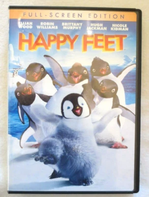 **DVD MOVIE***HAPPY FEET***STARRING**ROBIN WILLIAMS***NICOLE KIDMAN**NEAR MINT** - Imagem 1 de 2