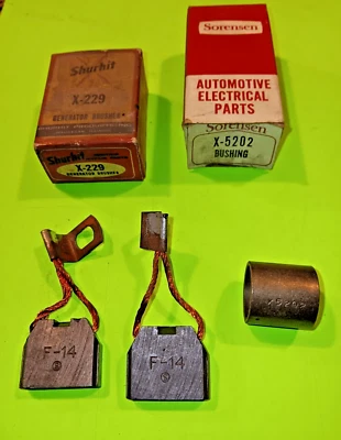 FORD TRACTOR GENERATOR BUSHING & BRUSH SET  2N 8N 9N 501 1801 600 700 800 900  - Image 1 of 4