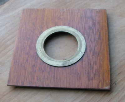 Veneered finish Metal flat  lens board for copal  0  98 x 96 - Image 1 of 2