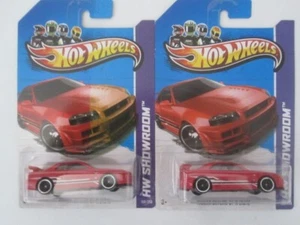 2013 HOT WHEELS ERROR CARD HW SHOWROOM NISSAN SKYLINE GT-R {34} #158/250 - Picture 1 of 2