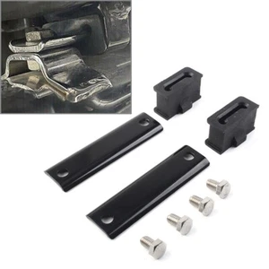 Black Muffler Hanger Bracket Kit For Harley FLT 85-22 65723-85 65724-85A - Picture 1 of 6
