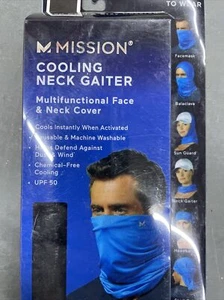 Mission 108008 Polyester Cooling Neck Wrap - Black - Picture 1 of 1