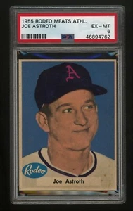 1955 Rodeo Meats Athletics Joe Astroth PSA 6 EX MT - Picture 1 of 2