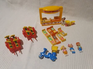 Puesto de hamburguesas vintage Oh Penny Barnys + figuras + accesorios años 80 - Imagen 1 de 4