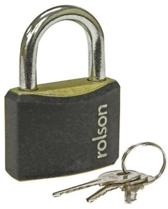 40mm Lucchetto IN Acciaio, 3x Chiavi - ROLSON TOOLS - 66405 - Foto 1 di 2