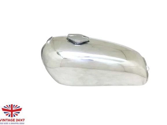 Подходит для Yamaha RD350 RD 350 полированный алюминиевый бак 1973-1975 - Изображение 1 из 4