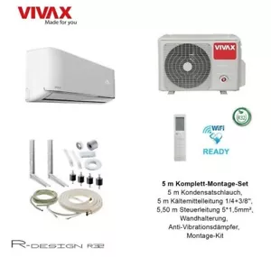 VIVAX R Design 12000 BTU + 5 m Komplett SET 3,8 KW Klimagerät Klimaanlage A+++ - Bild 1 von 8