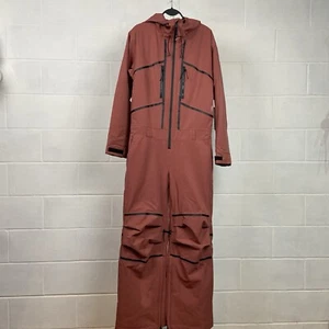 NWT $548 Free People x FP Movement Inside Edge One-Piece Snowsuit Ski SMALL Wine - Picture 1 of 6