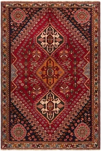 Shiraz Handgeknüpfter Perserteppich 173x118 cm-Nomadic,Orient,Carpet,Rug,Rot - Picture 1 of 12