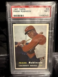 1957 TOPPS 35 FRANK ROBINSON ROOKIE PSA 7 HOF - Picture 1 of 2