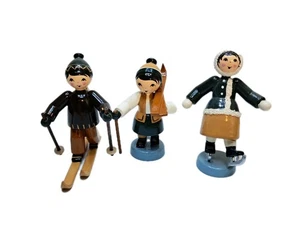 Niños de invierno en esquí/patín 7 cm pintado - Ulmik Erzgebirge - NUEVO & EMBALAJE ORIGINAL - Imagen 1 de 2