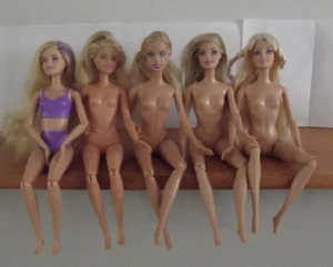 LOTE de muñecas Barbie de moda desnudas Mattel brazos flexibles y/o piernas - Imagen 1 de 10