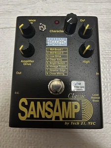 Tech 21 SansAmp Classic MOD Clean Mix & Impedance Mod DC9V Reissue Pedal - Picture 1 of 3