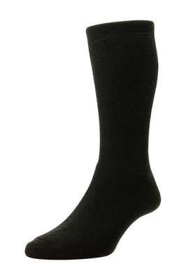 HJ HALL HJ Herren Wolle Diabetikersocken in 5 Farben zur Auswahl, 6-13