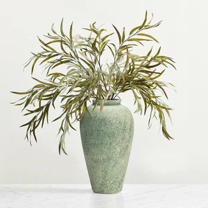 Ceramic Flower Vase Home Decor - 9.2 inch Large Farmhouse Table Vases, Rustic... - Picture 1 of 8