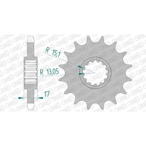 Stahl Ritzel für Honda CBR 1000 RR Fireblade 2006 SC57A 530er 16 Zähne - Bild 1 von 1