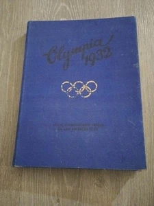 1932 GERMAN BOOK OLYMPIC LOS ANGELES REEMTSMA LAKE PLACID CARD ALBUM CIGARETTE - Picture 1 of 18