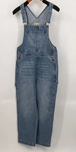 Madewell Overalls Size L Oversized Carpenter Wide Leg Blue Denim Cotton Utility - Picture 1 of 16