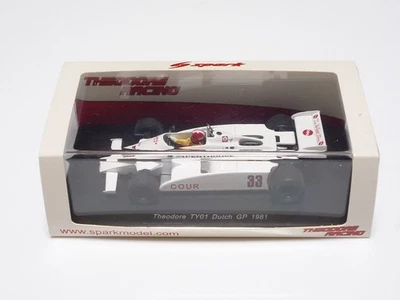 Spark 1:43 Theodore TY01 #33 GP de Holanda 1981 Marc Surer S4316 Foto 1 de 4