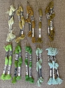Lot of 21 DMC Flower Thread Embroidery Floss 10 Different Colors NEW - Picture 1 of 4