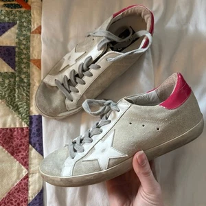 GOLDEN GOOSE Midstar grau Wildleder Sneaker mit Hot Pink Rücken Gr. 37 Freizeit - Bild 1 von 6
