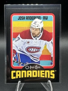 2024-25 O-Pee-Chee Josh Anderson Retro Black Border /100 Montreal Canadiens - Picture 1 of 2