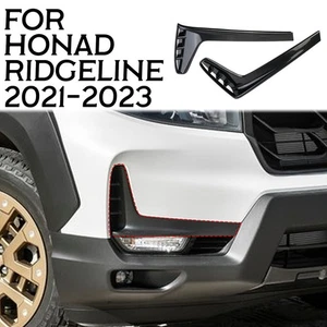 Carbon Fiber Front Fog Light Lamp Trim Cover Fit For Honda Ridgeline 2021-25 2Pc - Bild 1 von 6