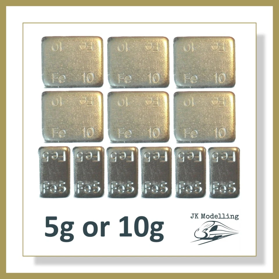 Adhesive Weights for Wagons / Coaches etc. Hornby, Bachmann, Heljan - Image 1 of 1