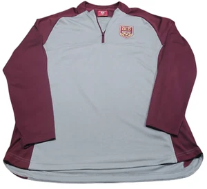 NRL Queensland State of Origin Grey and Maroon Long Sleeve Shirt Size 2XL - Picture 1 of 8